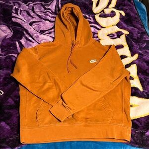 Nike Men's Burnt Orange Hoodie